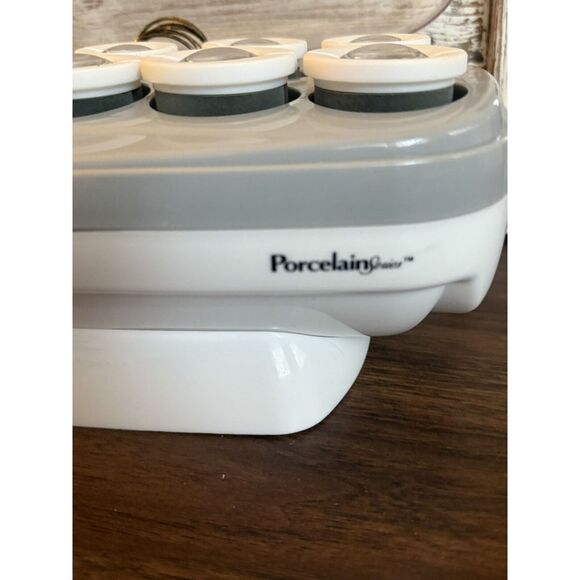 Jilbere Ceramic Tools Porcelain Series Hot Rollers Curlers 11 Clips 1.25" & 1.5" - Picture 7 of 8